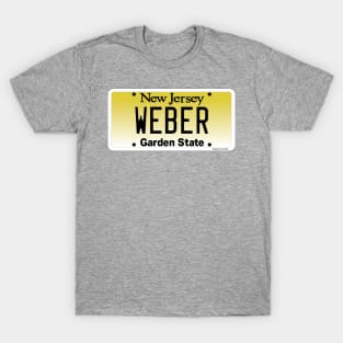 New Jersey Custom Weber Vanity License plate T-Shirt